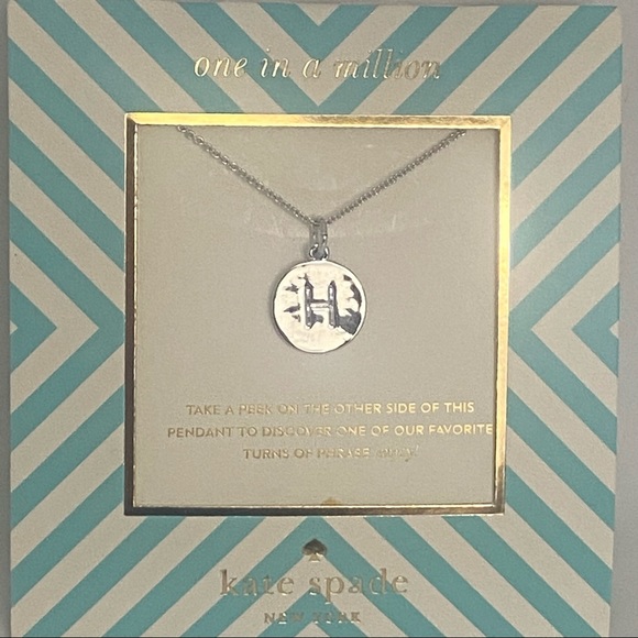 Kate Spade One In A Million H Necklace